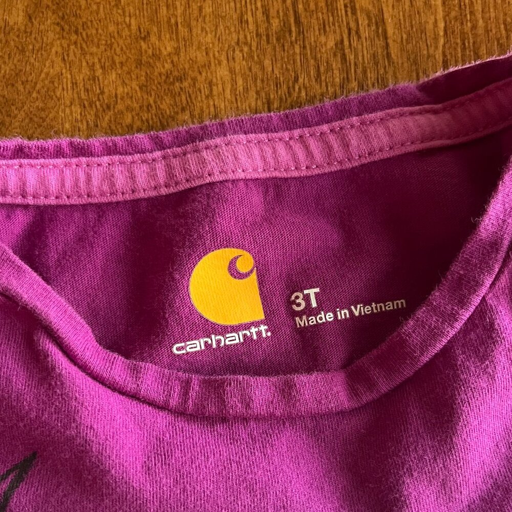 Carhartt magenta deer shirt 3T - Picture 3 of 7